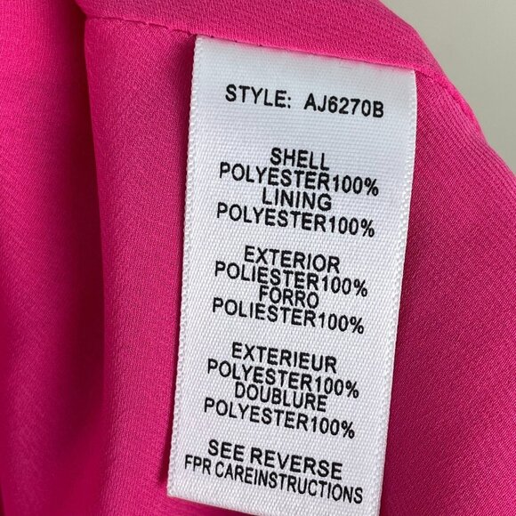 Aryn K. Womens Size Small Fuchsia Blazer Hook Closure Jacket Sexy - Picture 12 of 13